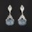 Серьги коралл Индонезия (серебро 925 пр. оксидир.)