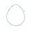 Бусы ларимар Доминиканская Республика (серебро 925 пр. родир. бел.) 6&nbsp;мм 44&nbsp;см (+7&nbsp;см)
