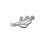 Брошь изумруд Колумбия (серебро 925 пр. родир. бел.) огранка