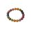 Браслет турмалин зеленый (верделит), желтый (дравит), розовый (рубеллит) Бразилия 10 мм 17 см