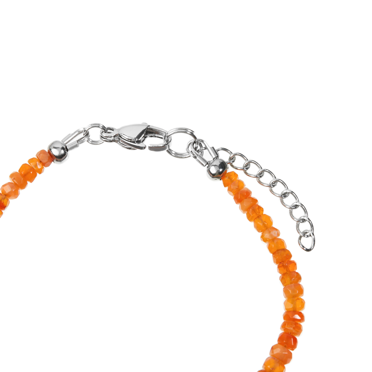 Браслет опал огненный Мексика (сталь хир.) 16&nbsp;см (+3&nbsp;см)