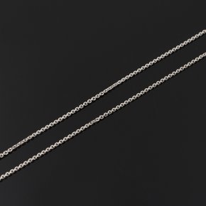Цепь (серебро 925 пр. родир. бел.) полновесная якорь 40 см Россия