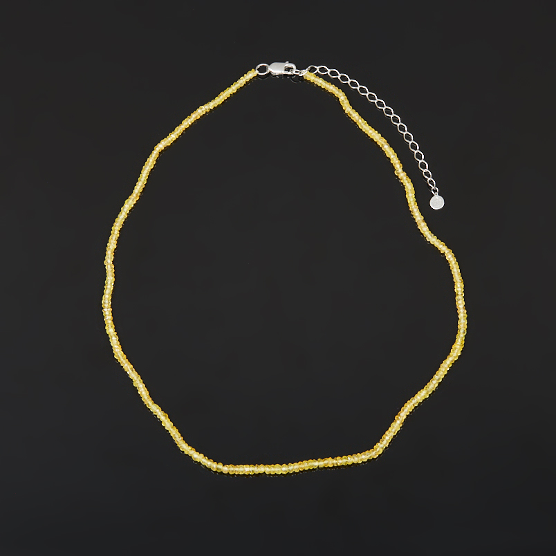 Чокер из серебра с сапфиром Canary Yellow 39&nbsp;см