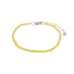 Браслет из серебра с сапфиром Canary Yellow 16 см