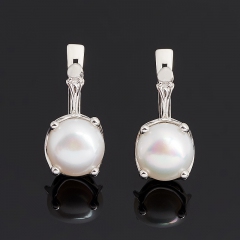 Серьги из серебра с жемчугом