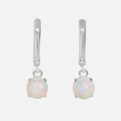 Серьги из серебра с опалом