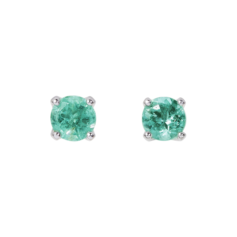 Серьги из серебра с турмалином Mint