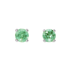 Серьги из серебра с турмалином Mint
