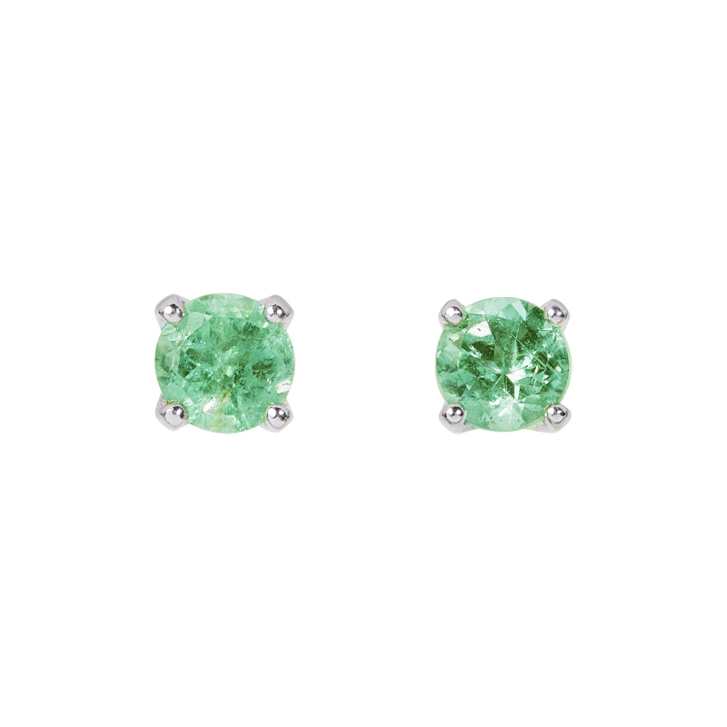 Серьги из серебра с турмалином Mint
