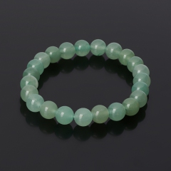 Браслет авантюрин зеленый 8 мм 18 см