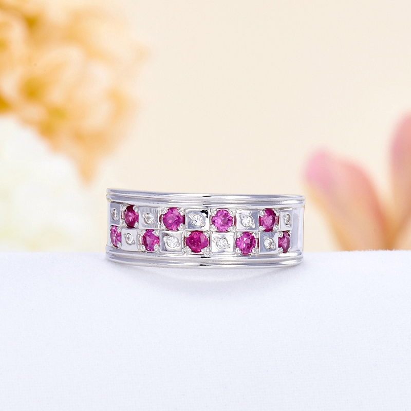 

Кольцо рубин огранка (серебро 925 пр.) размер 17,5