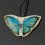 Кулон селенит Россия бабочка (биж. сплав) 3 см