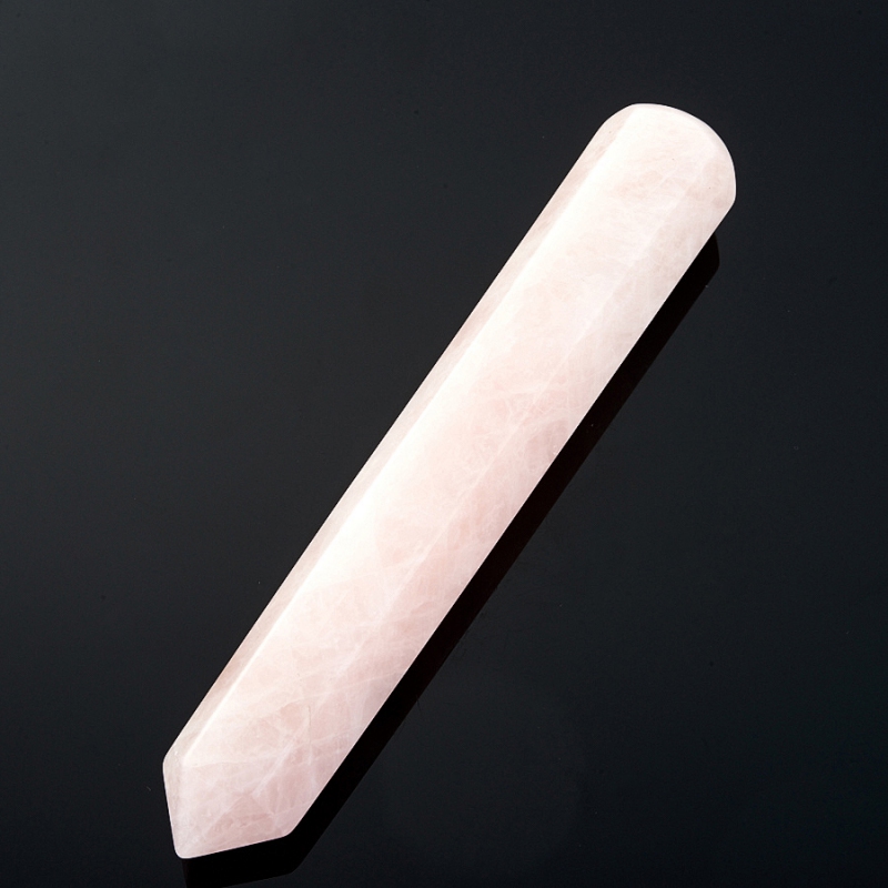 Массажная палочка розовый кварц Бразилия 8-10 см