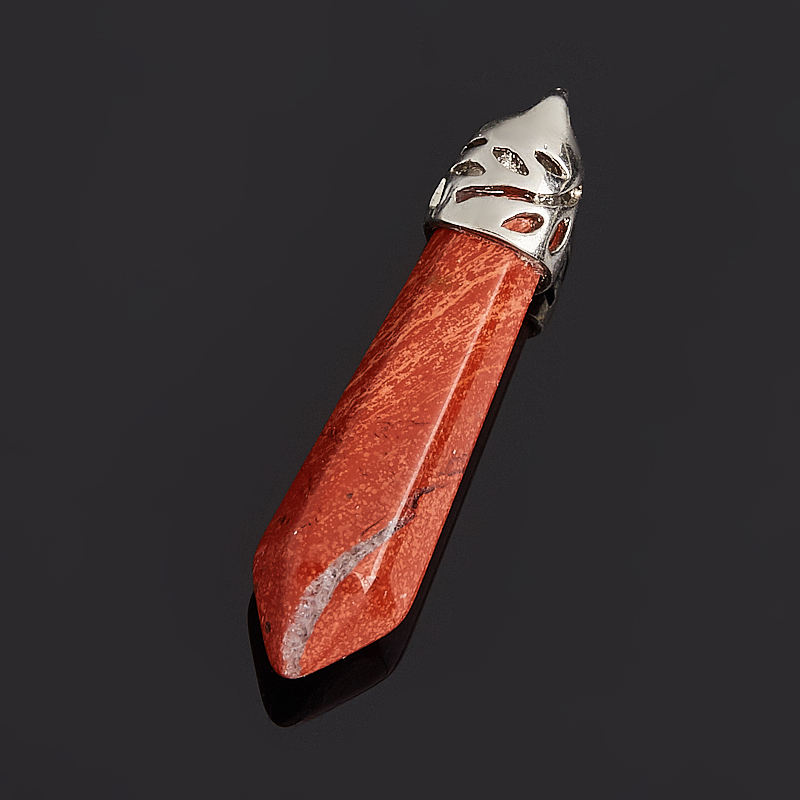Кулон кристалл яшма красная ЮАР 3,5 см