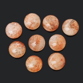 Кабошон солнечный камень Индия (1 шт) 8 мм