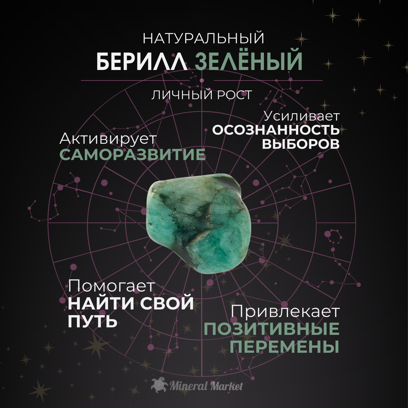 Яйцо берилл зеленый Россия 5 см
