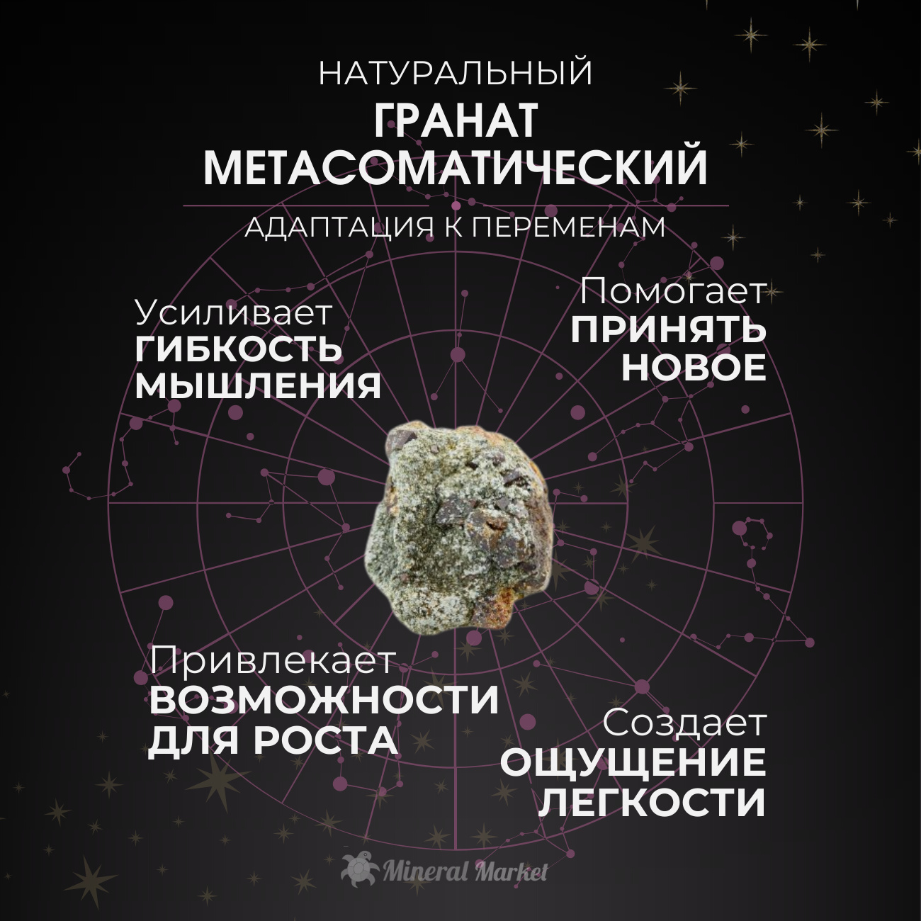 Образец гранат-метасоматик Россия XS