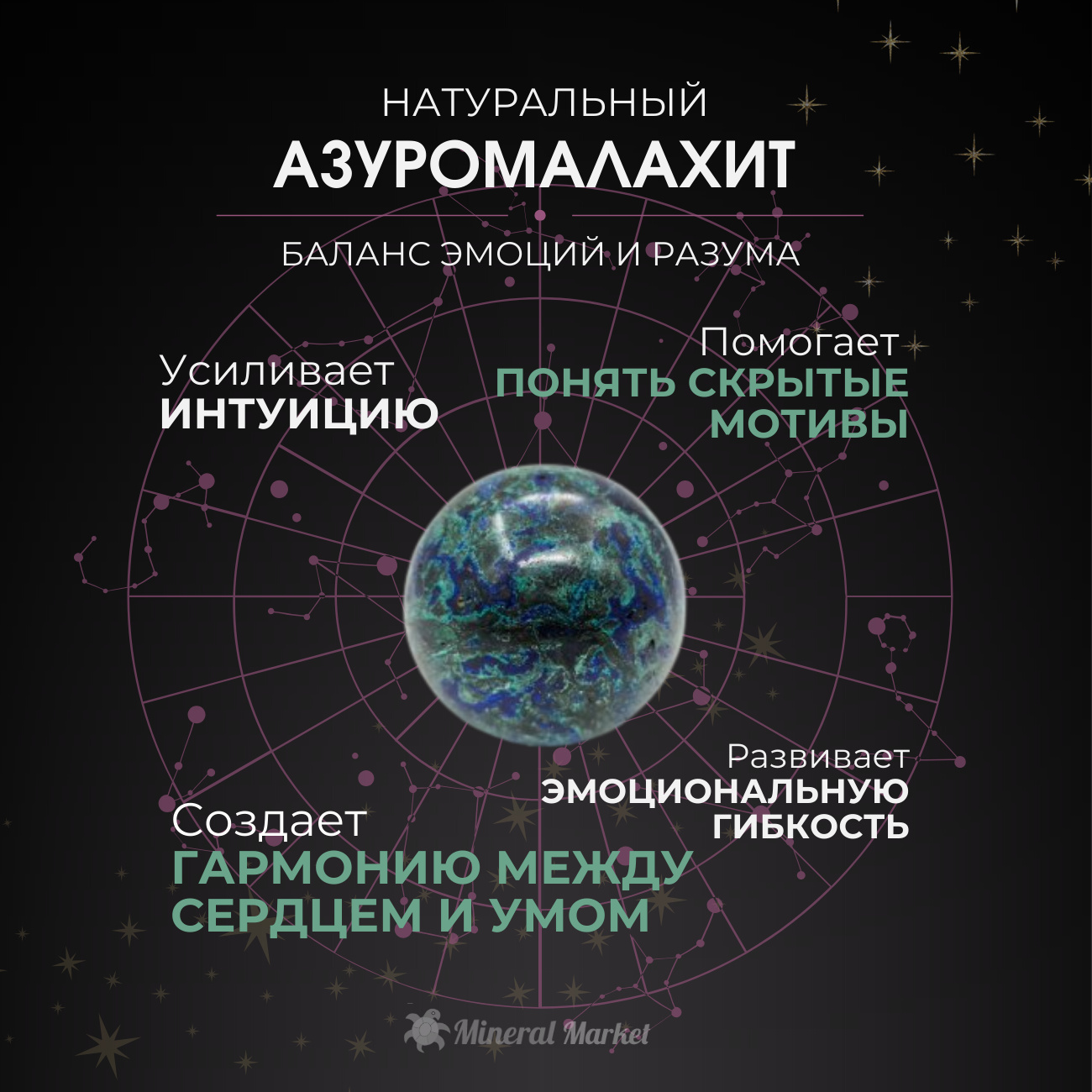 Яйцо азуромалахит Россия 7 см