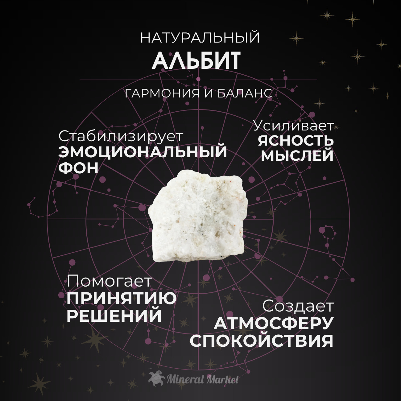 Образец микс аквамарин, альбит, горный хрусталь 7-9 см