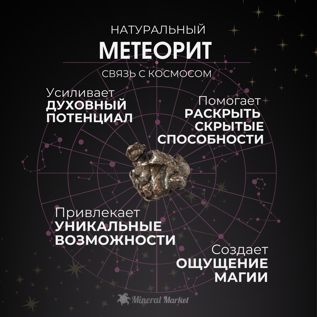Образец метеорит Аргентина (1-1,5 см)