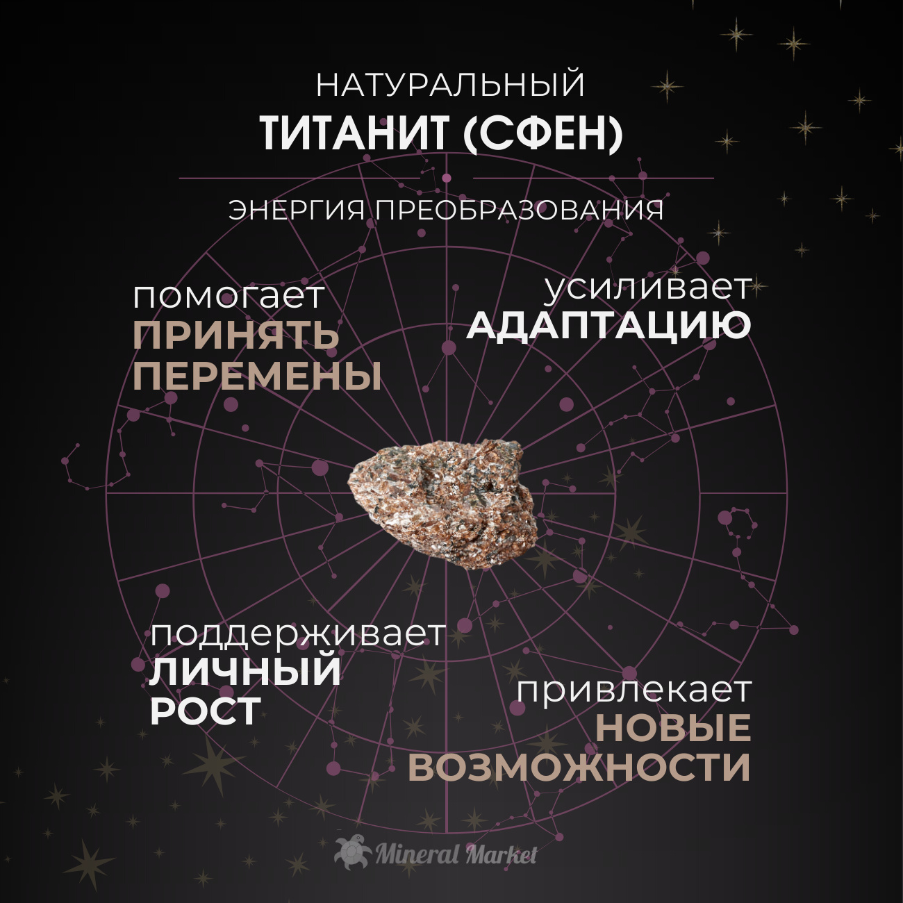 Образец титанит (сфен) Россия XS (3-4 см)