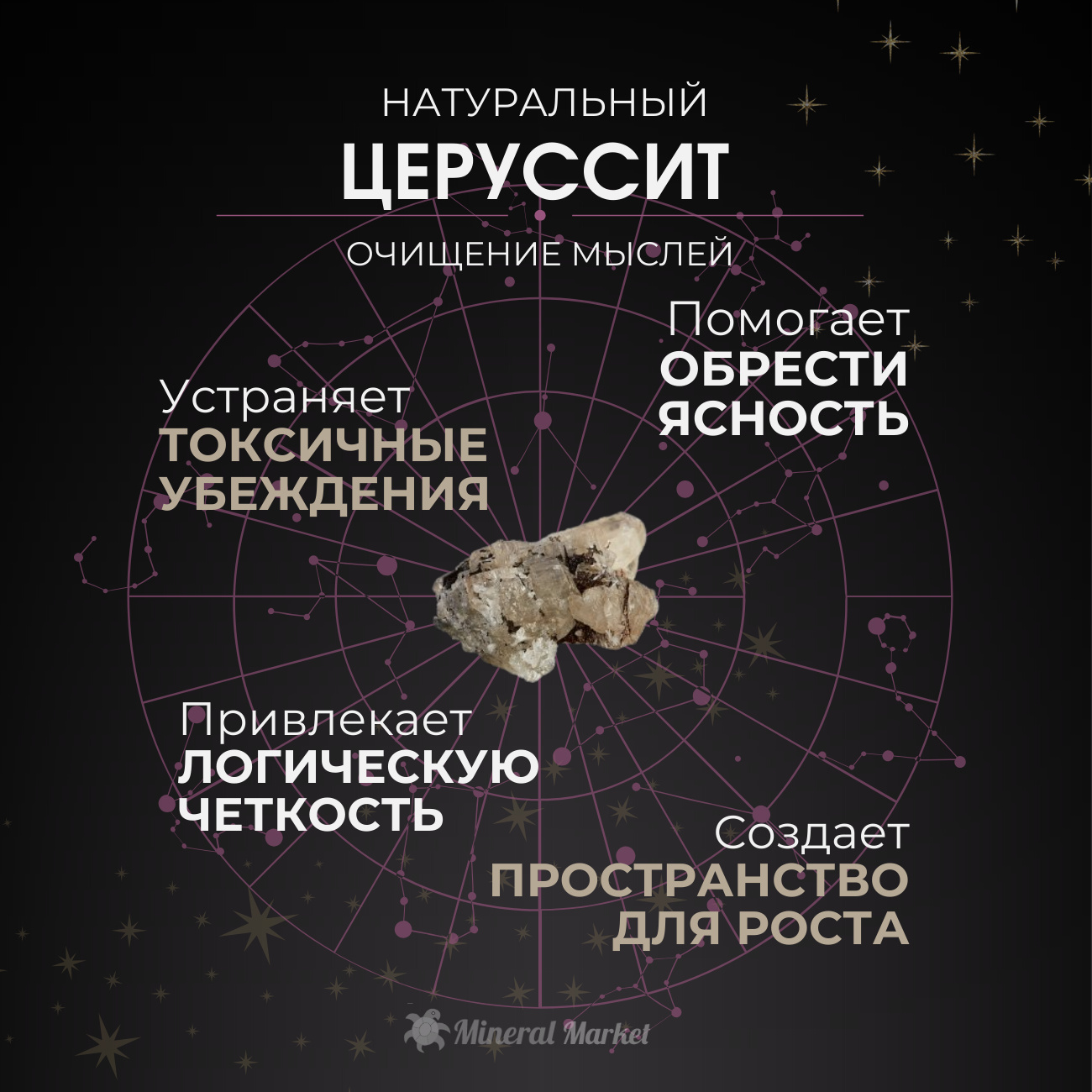 Образец микс галенит, церуссит 5-7 см
